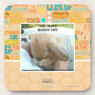 Dessous-de-verre Vous faites le lapin pleurer
