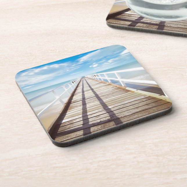 Dessous-de-verre Vue depuis Pier sur la mer (Côté gauche)