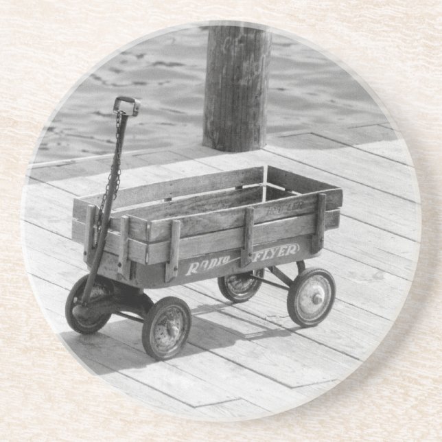 Dessous de verre Wagon vintage (Devant)