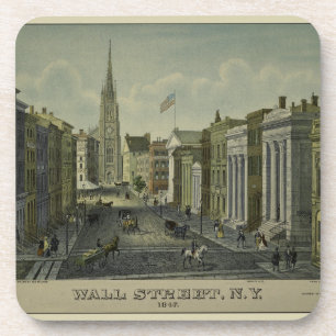 Dessous-de-verre Wall Street 1847