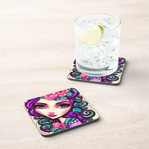 Dessous-de-verre Whimsical Girl Artistique