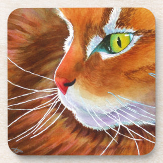 Dessous-de-verre Whisers de chat de coton du Maine