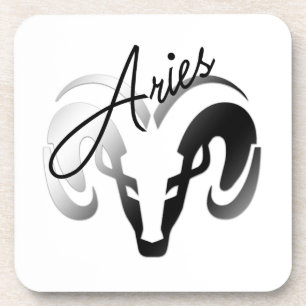Dessous-de-verre White Aries le bélier Zodiac