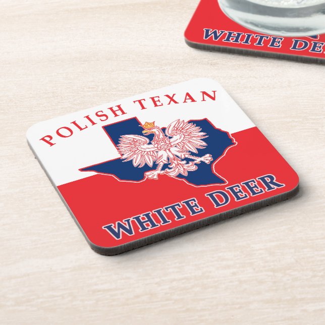 Dessous-de-verre White Deer polonais Texan (Côté gauche)