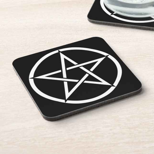 Dessous-de-verre Wiccan et Magick Pentagram Pentacle - M1 (Côté gauche)