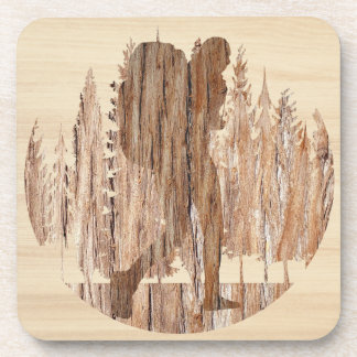 Dessous-de-verre Wilderness Appelle La Randonnée En Bois