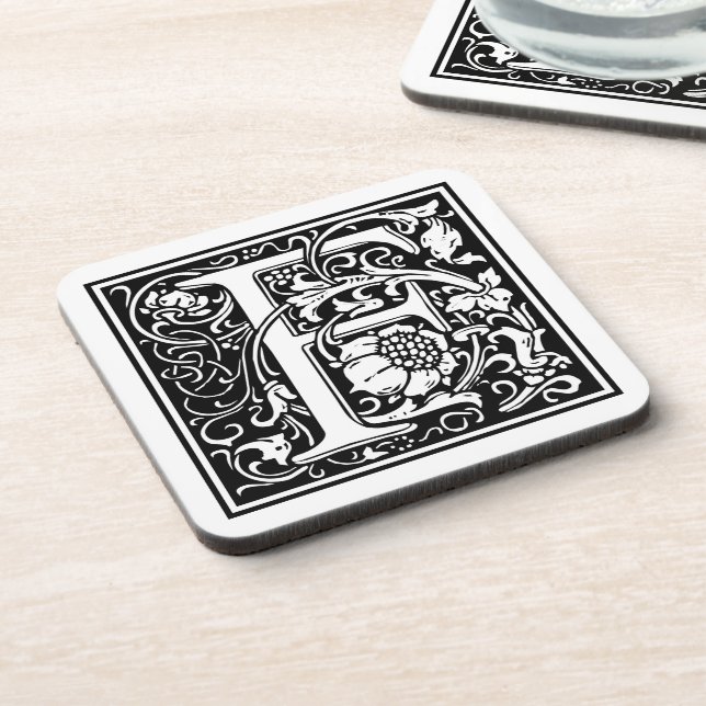 Dessous-de-verre William Morris Alphabet "F" (Côté gauche)