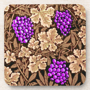 Dessous-de-verre William Morris Grapevine, Brown et violet