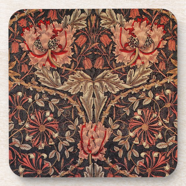 Dessous-de-verre William Morris Honeysuckle Motif (Devant)