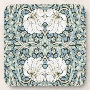 Dessous-de-verre William Morris Motif Intricate Bleu Pimprenelle