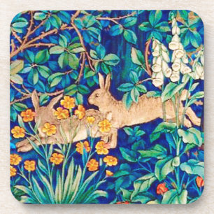 Dessous-de-verre William Morris "Two Hares" Lapins sauvages Imprime