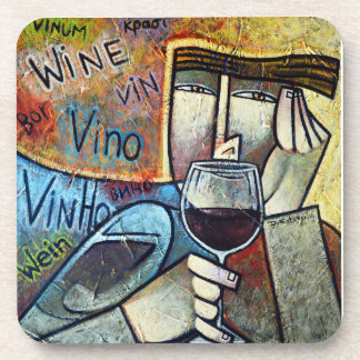 Dessous-de-verre Wine Art Marble Coaster Cubist Sommelier Drink Coa