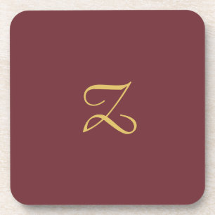 Dessous-de-verre Wine Gold Monogramme professionnel tendance modern