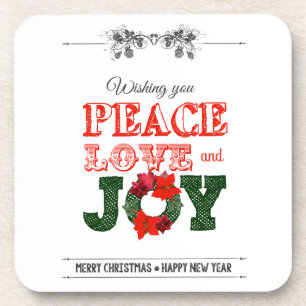 Dessous-de-verre Wishing you peace love and Joy
