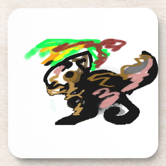 Dessous-de-verre Wolf autumn joy (Devant)