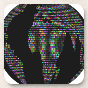 Dessous-de-verre world earth planet globe