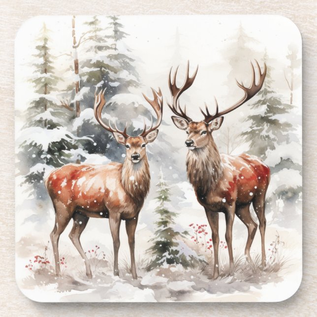 Dessous-de-verre xmas Deer (Devant)