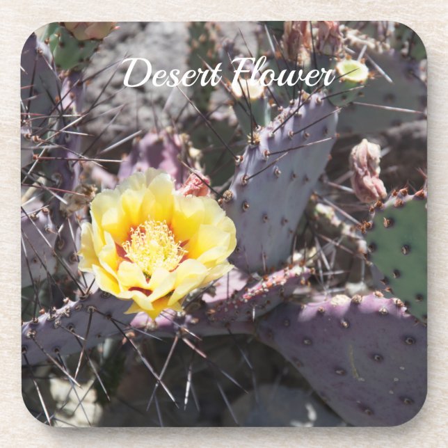 Dessous-de-verre Yellow cactus (Devant)