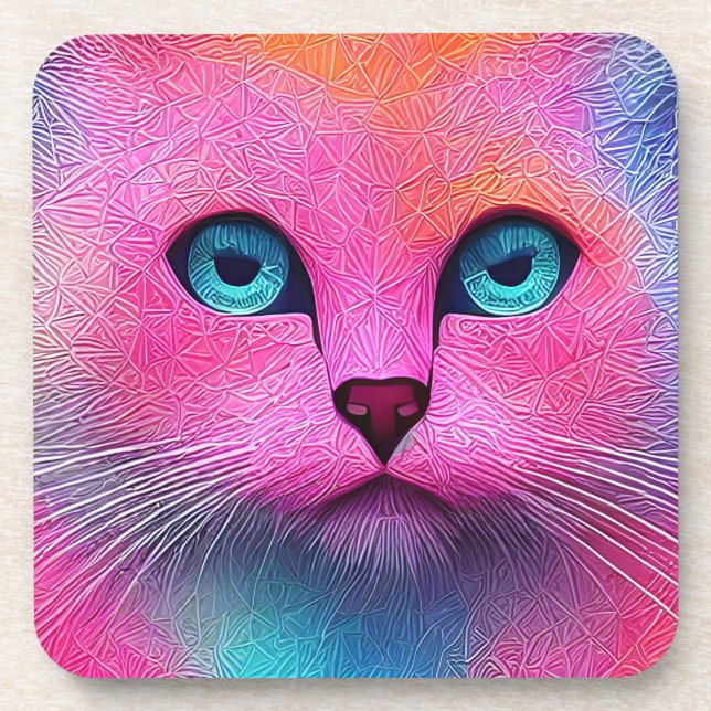 Dessous-de-verre Yeux bleus "Pixie"  (Devant)