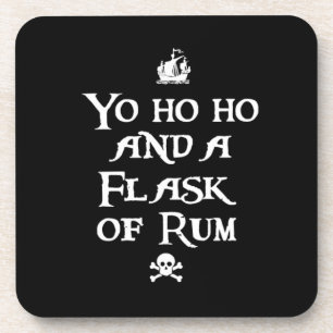 Dessous-de-verre Yo ho ho et une fiole de rhum, Pirates