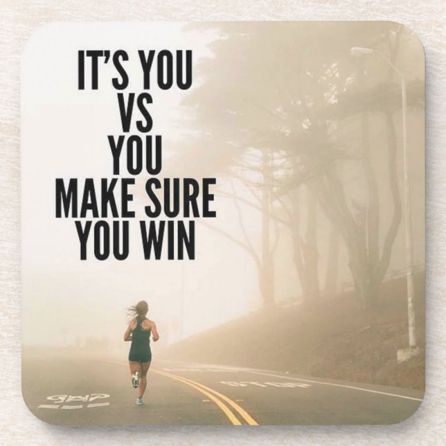 Dessous-de-verre You vs YOU - Women's Workout Motivational (Devant)