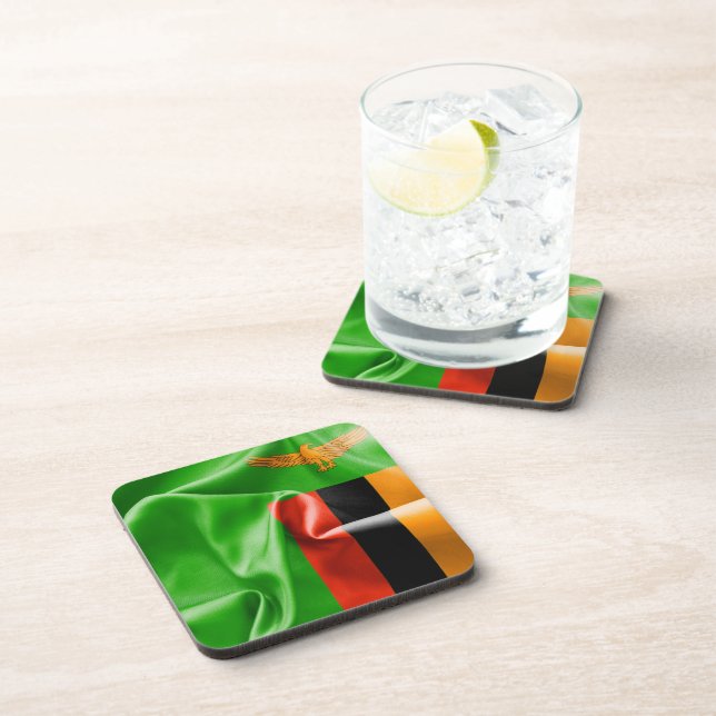 Dessous de verre Zambie Drapeau de boisson (Côté Droit)