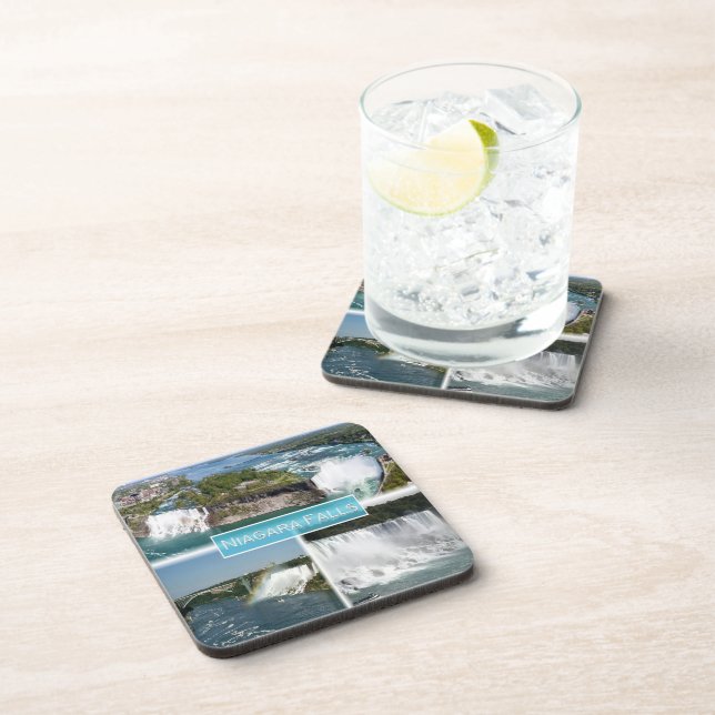 Dessous-de-verre zCA012 NIAGARA TOMBE du pont Rainbow, (Côté Droit)