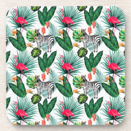 Dessous-de-verre Zèbre et Flamant rose