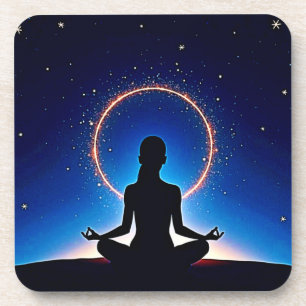 Dessous-de-verre Zen sous les étoiles : Méditation cosmique