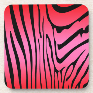 Dessous-de-verre Zesty Zebra Red