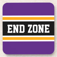 ZONE DE FIN Gras Violet Jaune Noir Stripes Sports