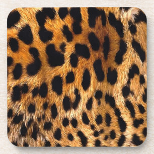 Dessous-de-verre Zones léopard Brown noir Animal sauvage Art