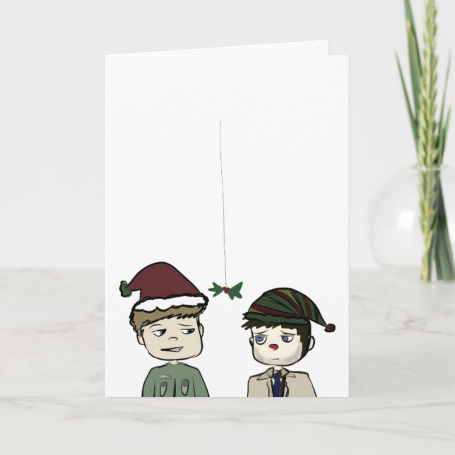 Destiel Holiday Card Feiertagskarte (Vorderseite)