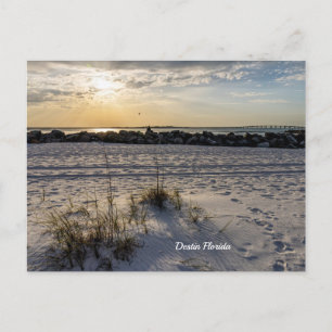 Destin Beach Florida Jetty Sunset Postcard Postkarte