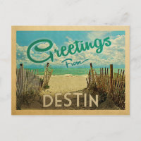 Destin Beach Vintage Travel