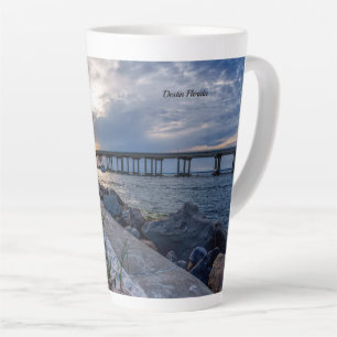 Destin East Pass Sonnenuntergang Latte Tasse