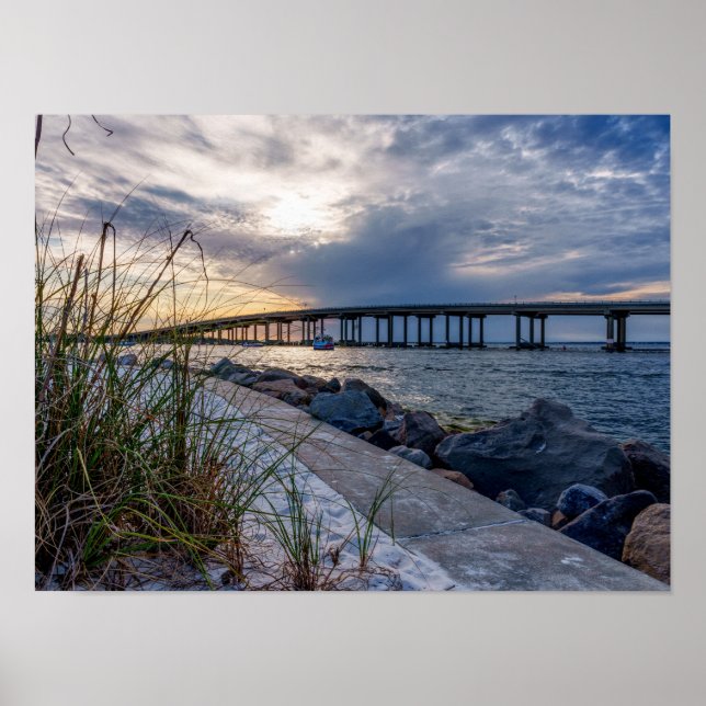 Destin East Pass Sunset Poster (Vorne)