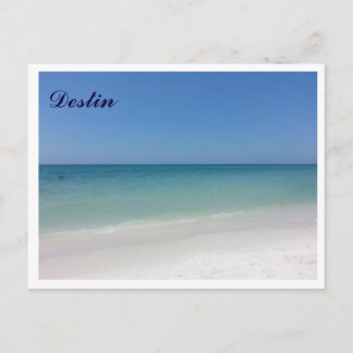 Destin FL weißen Strände und klares blaues Wasser. Postkarte