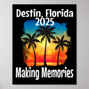 Destin Florida 2025 Erinnerungen Urlaub machen Poster