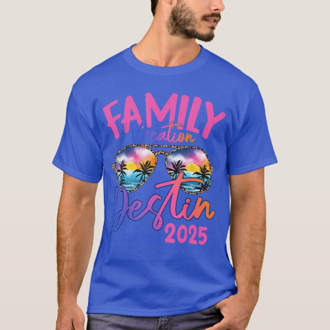 Destin Florida 2025 Sonnenbrille Urlaub Matching F T-Shirt (Vorderseite)