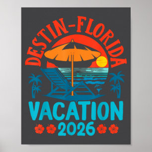 Destin Florida 2026 Familienurlaub Strand Sommer V Poster