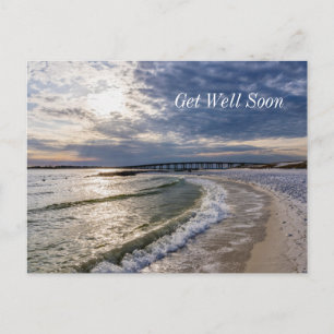 Destin Florida Abend Waves bekommt gute Postkarte