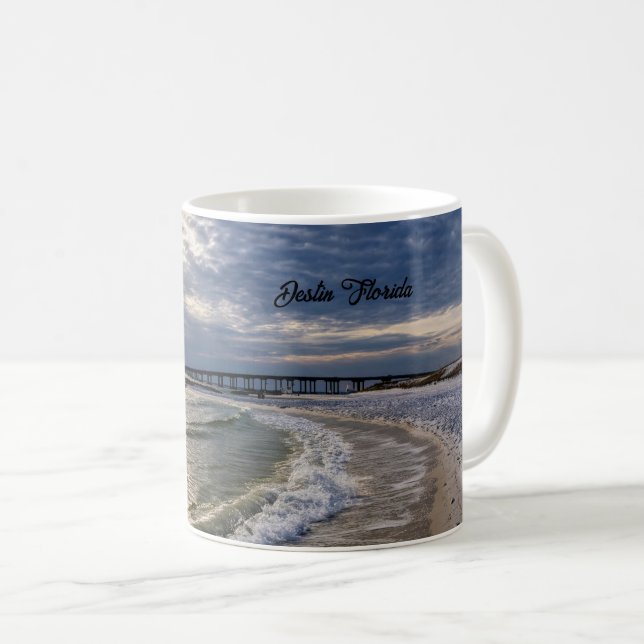 Destin Florida Abend Waves Classic Tasse (VorderseiteRechts)
