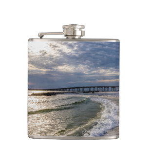 Destin Florida Abend Waves Flask Flachmann
