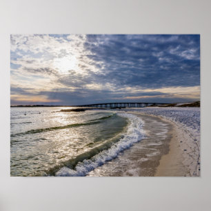 Destin Florida Abend Waves Poster