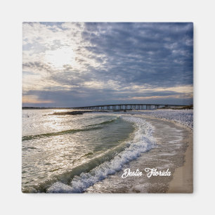 Destin Florida Abend Waves Square Magnet
