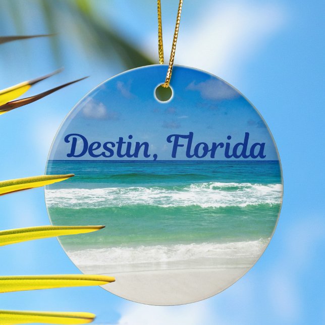 Destin Florida Beach Foto Keramikornament (Von Creator hochgeladen)