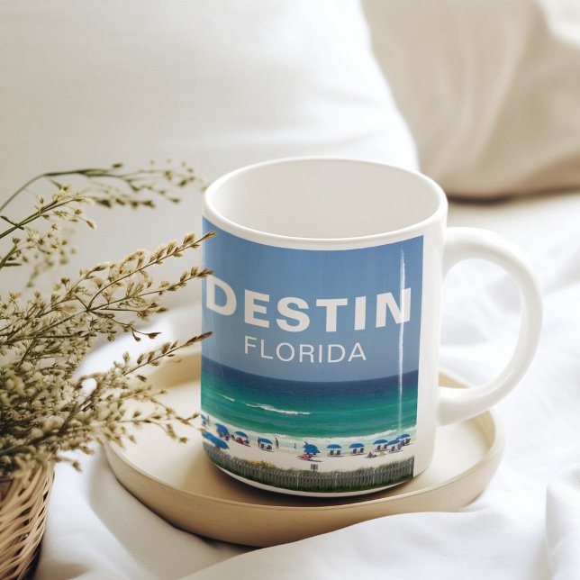 Destin Florida Beach Fotografie Meer Custom Kaffeetasse (Von Creator hochgeladen)