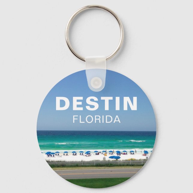 Destin Florida Beach Fotografie Seaside Schlüsselanhänger (Vorderseite)