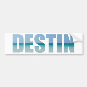 Destin Florida Beach Letters Souvenir Autoaufkleber